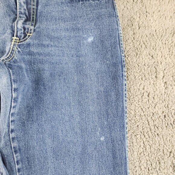 L'Avion Jeans Womens 28x31Blue Vintage Denim Flare Leg 70s Ribcage Jean Western - Picture 11 of 13